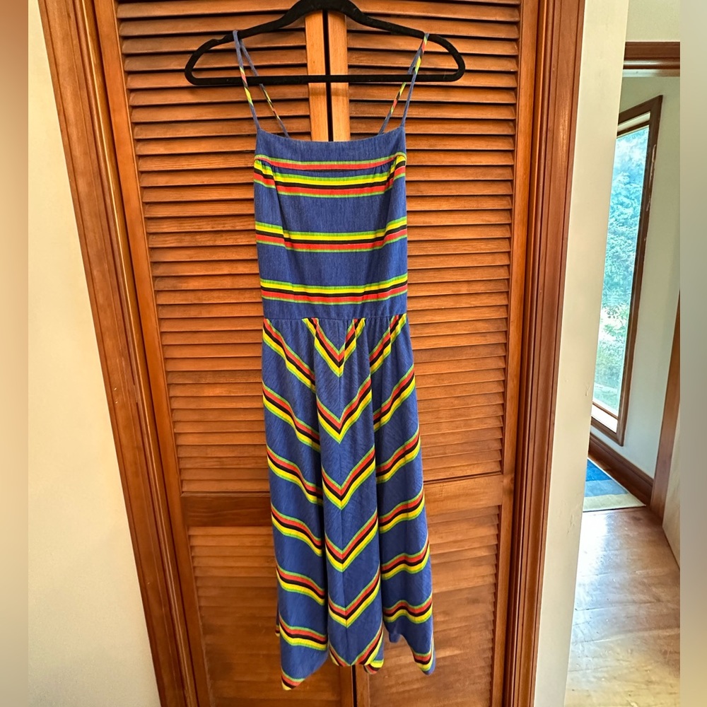 Vintage striped dress from the 70s